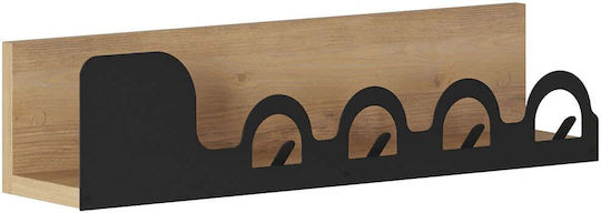 Hanah Home Metallische Wandhalterung 4 Haken 63x14x14cm