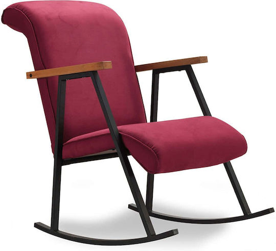 Κουνιστή Yoka 64x86x96cm Maroon Red
