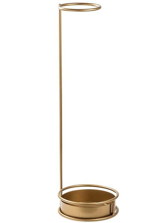 Schirmständer 247hfm1229 22x22x75cm Gold Aberto Design Metall