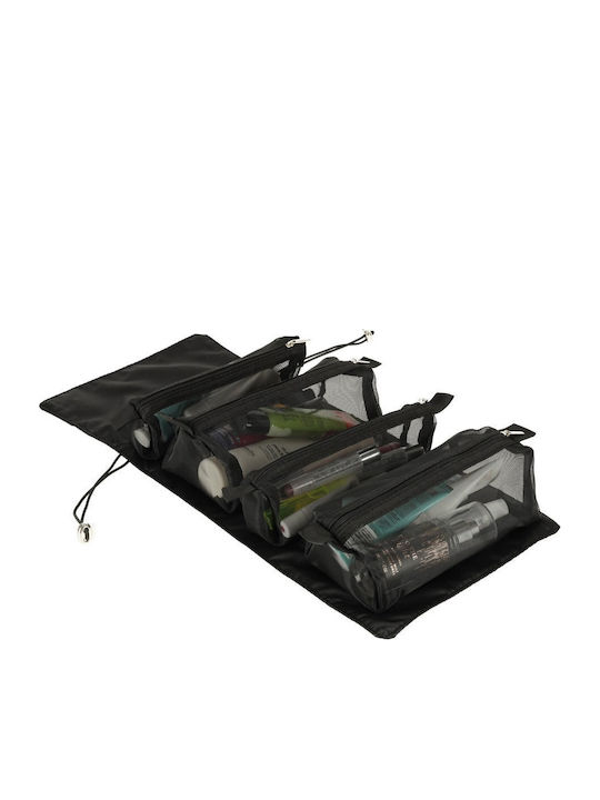 Kosmetik-Parfüm-Organizer-Tasche Tecos Ideal für Reisen Handgepäck Schwarz 4 Abnehmbare Fächer Kosmetik-Parfüm-Organizer-Tasche Tecos Ideal für Reisen Handgepäck Schwarz 4 Abnehmbare Fächer