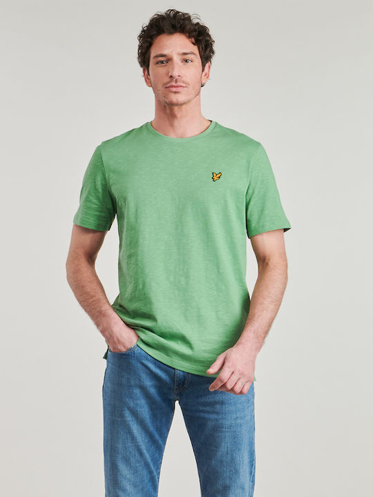 Lyle & Scott Slub Tricou Verde