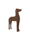 Decorative Wooden Dog Figurine Brown 42x10x57cm Iliadis 88922 Material Wood Brown Iliadis Il_88922