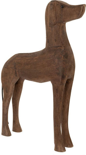 Decorative Wooden Dog Figurine Brown 42x10x57cm Iliadis 88922 Material Wood Brown Iliadis Il_88922