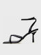 Dezza Leder Sandalen Schwarz