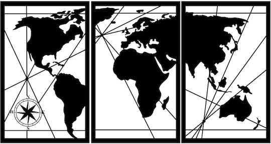 Decowalls 3D Wanddekoration Silhouette 150x80cm