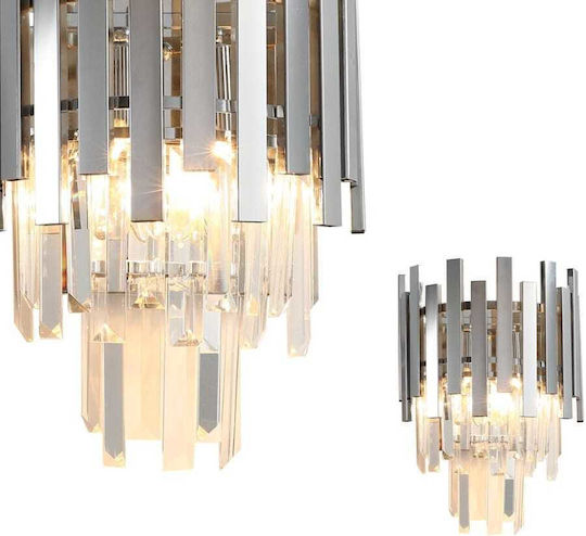Eko Light Leuchte Wand Silber 25cm