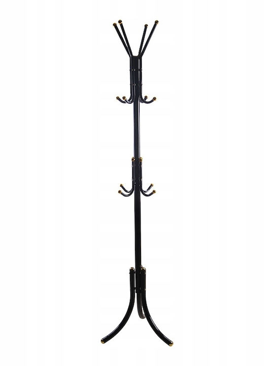 Korbi Metallic Coat Rack Black 43x42x175cm