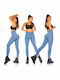 Women's Long Training Legging High Waisted & Push Up Navy Blue