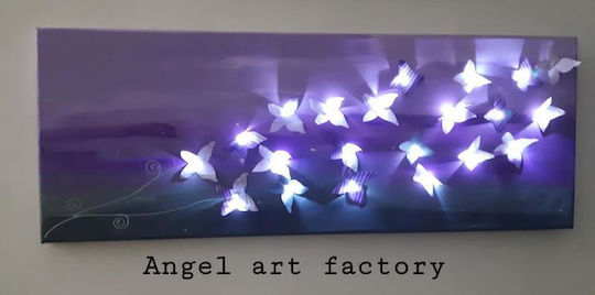 Painting "Luminous Butterflies" Purple