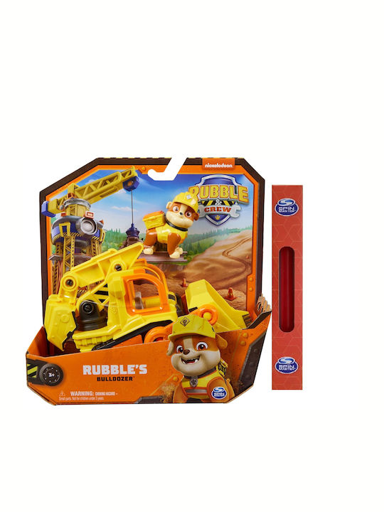 Easter Candle with Toys Paw Patrol Rubble & Crew Rubble's Bulldozer for Ages 3+ Spin Master