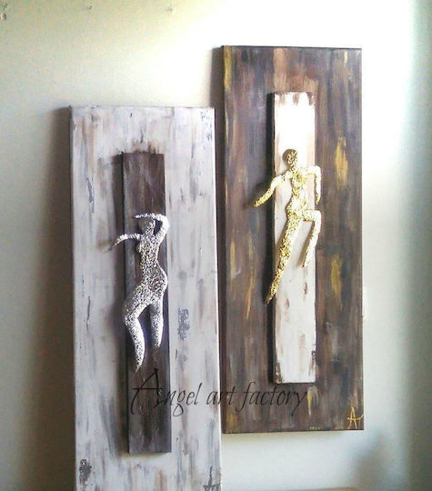Diptych Dancers Silver Gold Diptych Dancers Silver Gold