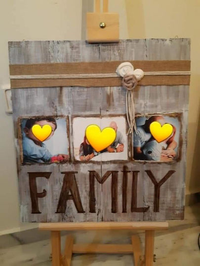 Ramă Foto Decorativă din Lemn pentru Familie Ramă Foto Decorativă din Lemn pentru Familie