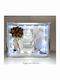 Hanging Wedding Crown Case Silver Patina
