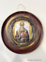 Keramikteller-Ikone "Heiliger Parthenios" Keramikteller-Ikone "Heiliger Parthenios"