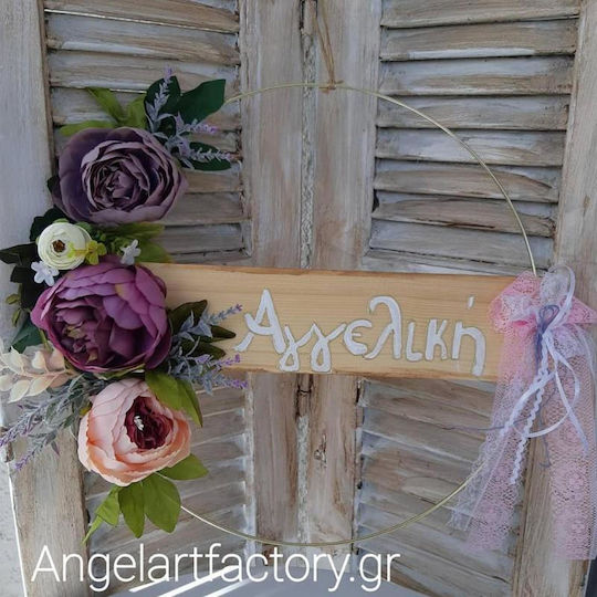 Dekorativer Metallkranz "Angeliki"