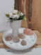 Set de tăvi ceramice cu vază în formă de scoică
