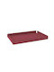 Decorative Tray Ortho Matt Bordeaux Pam & Co W30 X D20 X H3 Cm 33020-153