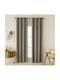 Curtain with Eyelets 140x270 Black Out Beauty Home Total 8446 Beige 100% Polyester