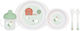 Saro Saro Funny Farm Plastic Green Baby & Kids Feeding Set 5 Pieces