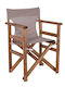 Scaun de regizor Lemn Walnut, Sand Beige 52x28x105cm