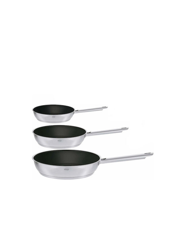 Rosle Elegance Set De Tigăi Din Aluminiu Cu Acoperire Interioară Antiaderent 3 Piese