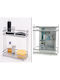 Bathroom Shelf 2 Tiers Silver Metal 28.5x15x33.5cm Artelibre 06511192
