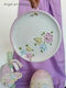 Ceramic Plate Rococo Romantic Flaur Bead