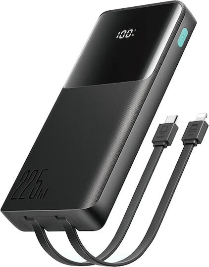 Joyroom JR-PBF19 Външна Батерия 10000mAh 22.5W с USB-A Изходен Порт и USB-C Изходен Порт Power Delivery / Бързо Зареждане Черна