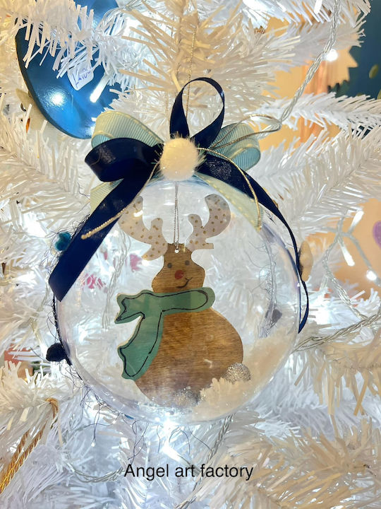 Christmas Snowball with Reindeer
