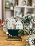 Christmas Decorative House Green