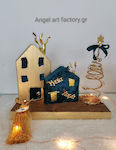 Christmas Decorative House Gold