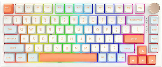 VGN N75 PRO Drahtlos Gaming Tastatur mit RGB-Beleuchtung (Englisch US) Jelly Orange