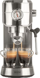 Beem Halbautomatisch für gemahlenen Kaffee Silber
