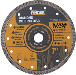 Finder Δίσκος Κοπής Δομικών Υλικών 180mm