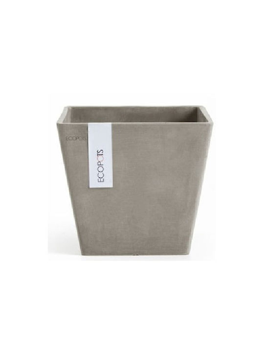 Ecopots Rotterdam Γλάστρα Πλαστική Taupe 20x20x...