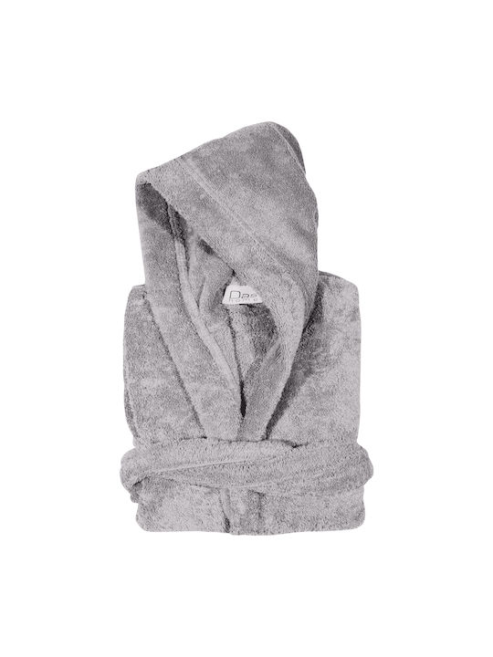Das Home Παιδικό Μπουρνούζι Grey mit Kapuze