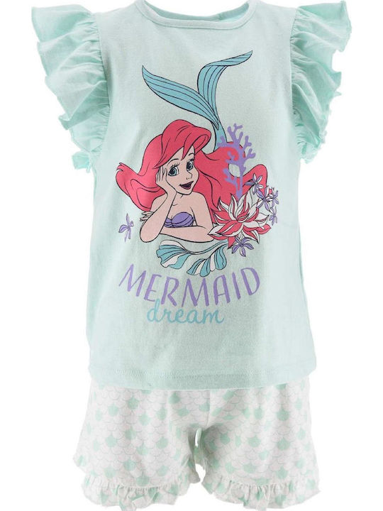 Superheroes Παιδική Πιτζάμα Καλοκαιρινή Μέντα Mermaid Dream