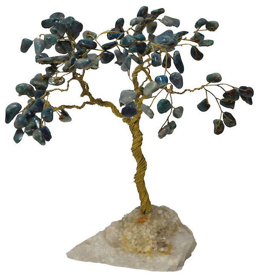 Christmas Decorative Metal Tree 23cm Petrol