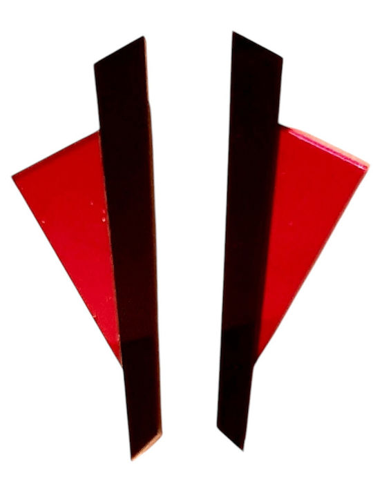 W'el Woman's Elegance Ohrringe Stecknadelverschluss Rote