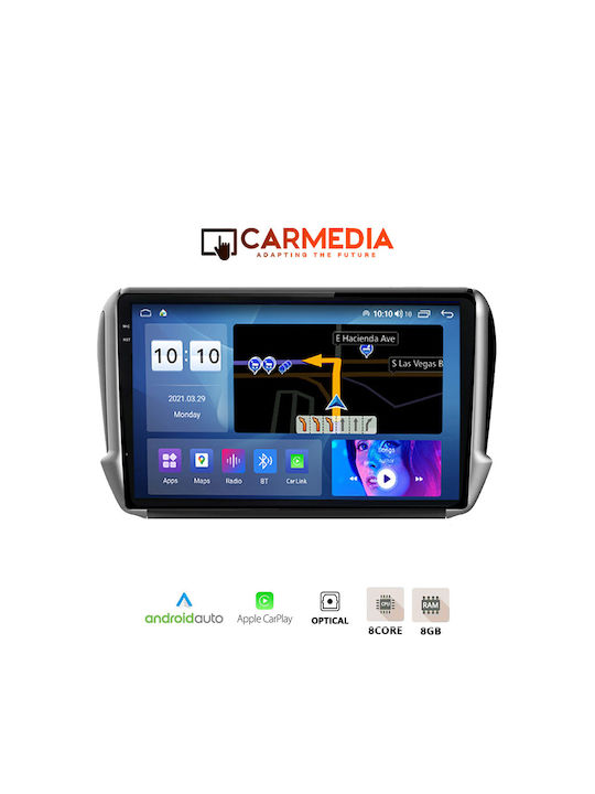 Carmedia Car Audio System for Peugeot 2008 BMW X1 2008 (Bluetooth/USB/AUX/WiFi/GPS/Apple-Carplay/Android-Auto) with Touch Screen 10.36"