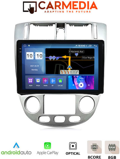 Carmedia Car Audio System for BMW X1 Chevrolet Lacetti 2005+ (Bluetooth/USB/AUX/WiFi/GPS/Apple-Carplay/Android-Auto) with Touch Screen 10.36"