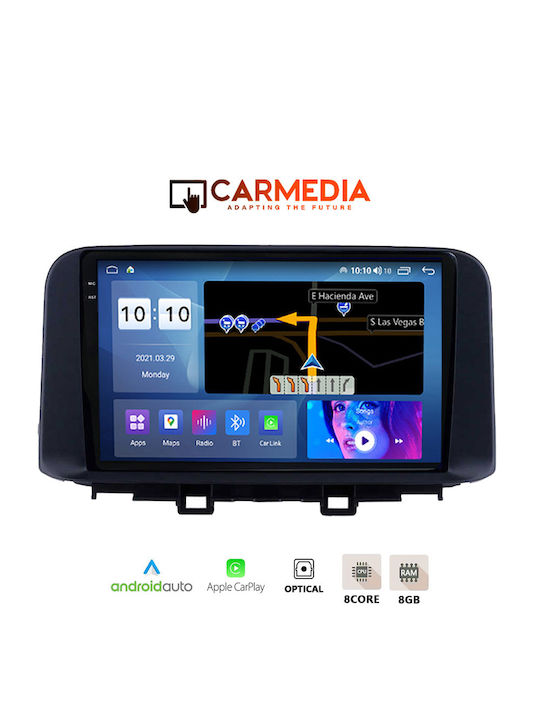 Carmedia Car Audio System for BMW X1 Hyundai Kona 2017 (Bluetooth/USB/AUX/WiFi/GPS/Apple-Carplay/Android-Auto) with Touch Screen 10.36"