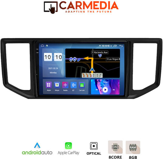 Carmedia Car Audio System for BMW X1 Volkswagen Crafter 2017 (Bluetooth/USB/AUX/WiFi/GPS/Apple-Carplay/Android-Auto) with Touch Screen 10.36"