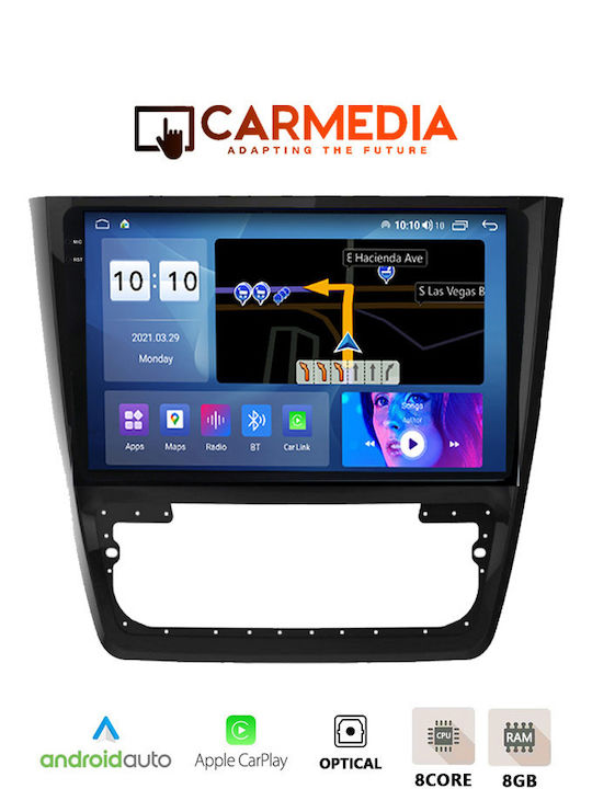 Carmedia Car Audio System for BMW X1 Skoda Yeti 2014 (Bluetooth/USB/AUX/WiFi/GPS/Apple-Carplay/Android-Auto) with Touch Screen 10.36"