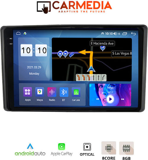 Carmedia Car Audio System for Toyota Raize BMW X1 2020 (Bluetooth/USB/AUX/WiFi/GPS/Apple-Carplay/Android-Auto) with Touch Screen 10.36"