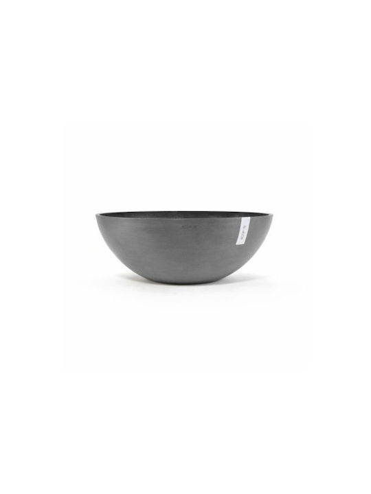Ecopots Vienna Pot Plastic Charcoal 70x70x22.5cm.
