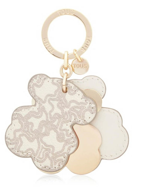 Women's Keychain Tous Llavero Triple Bear Beige 8433513521663