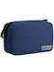 Travel Cosmetic Bag Tecos 3 Compartments Dimensions 24*13*7.5 Centimeters Hook Black