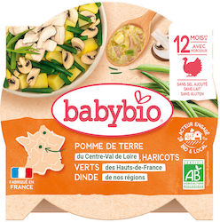Babybio mit Geschmack Truthahn - Kartoffeln und grüne Bohnen für 12+ Monate 230gr