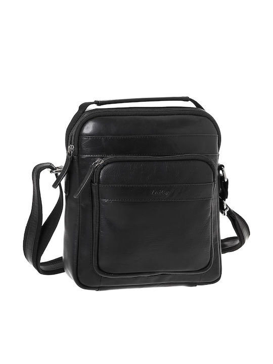 Lavor Leather Men's Bag Shoulder / Crossbody Black